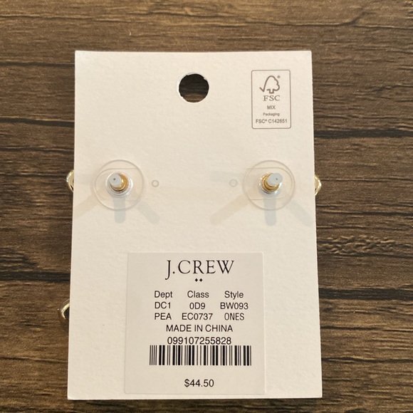 J. Crew Pearl Bow Dangly Statement Earrings - Picture 8 of 9